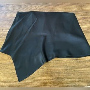 Michelle Mason silk strapless asymmetrical blouse Size 2